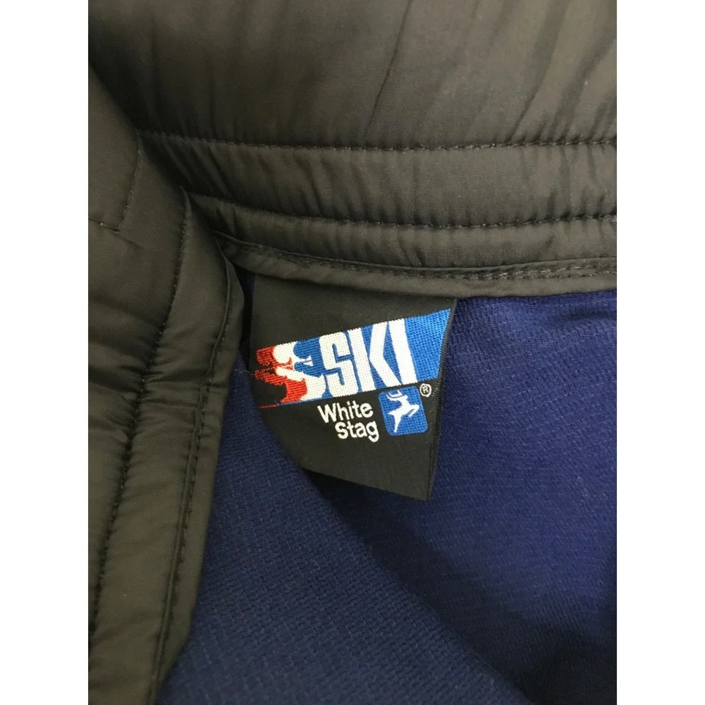 White Stag Ski Suit Snow Pants Wind Resistant Navy Men's Size 36 New Old Stock